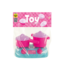 FOG&Atilde;O + 2 PANELINHAS TOY CHEF 29CM 890